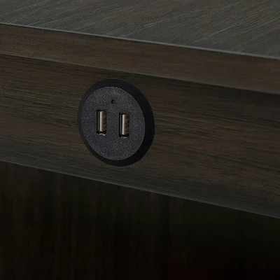 3pc Applecrest Counter Height Dining Set With USB Plug Walnut/Espresso - HOMES: Inside + Out 5 3pc Applecrest Counter Height Dining Set With USB Plug Walnut/Espresso - HOMES: Inside + Out - Image 5