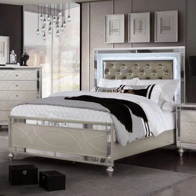 2pc La Mesa Bed And Chest Set Silver - HOMES: Inside + Out 6 2pc La Mesa Bed And Chest Set Silver - HOMES: Inside + Out - Image 6