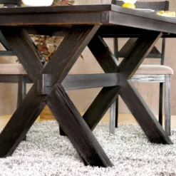 5pc Mount Rose Rustic Dining Table Set Brushed Black/Beige - HOMES: Inside + Out 9 5pc Mount Rose Rustic Dining Table Set Brushed Black/Beige - HOMES: Inside + Out -HOMES: Inside + Out Store GUEST e62ba6d3 fd42 4c11 b2e0 98303c58bc63