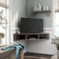 Tybo Open Shelves Corner Floating Console Fits Tv's Up To 50" - HOMES: Inside + Out 13 Tybo Open Shelves Corner Floating Console Fits Tv's Up To 50" - HOMES: Inside + Out -HOMES: Inside + Out Store GUEST e660b886 3a4e 46a1 a766 46aa6342fb47
