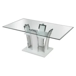 72" Lexinton Rectangle Glass Top Dining Table - HOMES: Inside + Out -HOMES: Inside + Out Store GUEST e8971dc6 48cb 49b5 a8bb 4a81c1a1b552