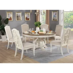 Frainio Round Dining Table White - HOMES: Inside + Out -HOMES: Inside + Out Store GUEST ebcb2242 3595 43b3 a33a 35e03c337bb9