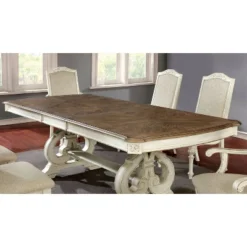 Bernerd Pedestal Base Extendable Dining Table White - HOMES: Inside + Out -HOMES: Inside + Out Store GUEST ed182503 6249 4109 9d49 41195019dcae