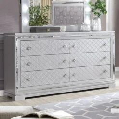 6pc Tenaya Bedroom Set Silver/Gray - HOMES: Inside + Out -HOMES: Inside + Out Store GUEST f7667c1e 180d 43c2 a52f 8e8253bddd6e 1