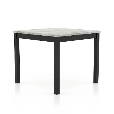42" Brook Square Counter Height Dining Table With Faux Marble Top Espresso - HOMES: Inside + Out 4 42" Brook Square Counter Height Dining Table With Faux Marble Top Espresso - HOMES: Inside + Out - Image 4
