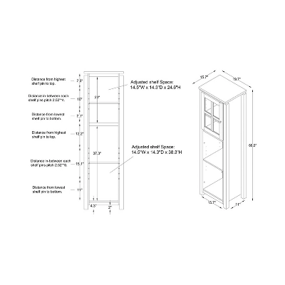 3pc Torrey TV Stand And Media Tower Set Black - HOMES: Inside + Out 7 3pc Torrey TV Stand And Media Tower Set Black - HOMES: Inside + Out - Image 7