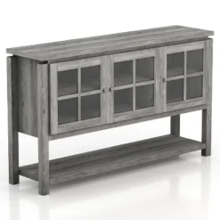 Carita Transitional Windowpane Cabinets Buffet - HOMES: Inside + Out -HOMES: Inside + Out Store GUEST f94559b5 b0fd 4791 8c78 8484665c393f