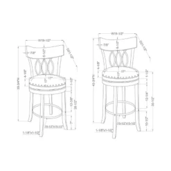 Set Of 2 24" Darlowe Swivel Counter Height Barstools - HOMES: Inside + Out 11 Set Of 2 24" Darlowe Swivel Counter Height Barstools - HOMES: Inside + Out -HOMES: Inside + Out Store GUEST f97f1c52 c6f7 4167 b1f4 b34b7b25b4ca