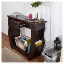 Coralli Modern Cut Out Sofa Table Walnut - HOMES: Inside + Out 8 Coralli Modern Cut Out Sofa Table Walnut - HOMES: Inside + Out -HOMES: Inside + Out Store GUEST f9c478df 15ce 433d 8b2e 98251210e8f9