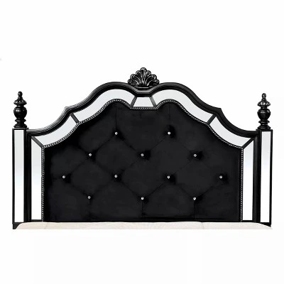 Queen Washington Upholstered Adult Bed Black - HOMES: Inside + Out 4 Queen Washington Upholstered Adult Bed Black - HOMES: Inside + Out - Image 4