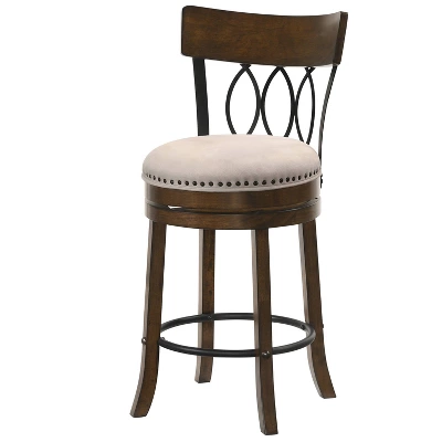 Set Of 2 24" Darlowe Swivel Counter Height Barstools - HOMES: Inside + Out 7 Set Of 2 24" Darlowe Swivel Counter Height Barstools - HOMES: Inside + Out - Image 7
