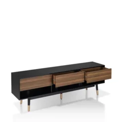 Vanore Mid-Century 3 Drawer TV Stand For TVs Up To 80" Black - HOMES: Inside + Out 13 Vanore Mid-Century 3 Drawer TV Stand For TVs Up To 80" Black - HOMES: Inside + Out -HOMES: Inside + Out Store GUEST fc512655 cee6 4ec8 8523 a5bee5f82e57