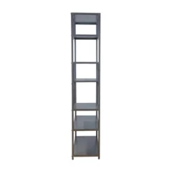 69" Dustin 6 Shelf Bookcase Dark Gray - HOMES: Inside + Out -HOMES: Inside + Out Store GUEST fca529dc b3b9 4960 a5a7 abe11c8db17c