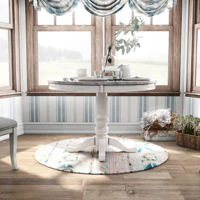 Kennegad Round Dining Table White - HOMES: Inside + Out 2 Kennegad Round Dining Table White - HOMES: Inside + Out - Image 2